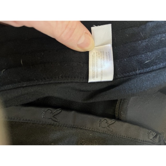 Playboy Intimates Corset Bustier Top Black & Red Lace Up Hook & Eye M - Picture 12 of 14